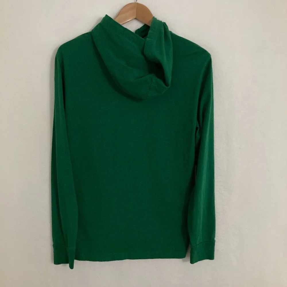 Polo Ralph Lauren Athl Div Hooded Shirt Men Size S Lightweight Logo Pullover Tee